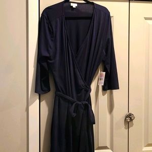 2xl Navy Michelle wrap dress